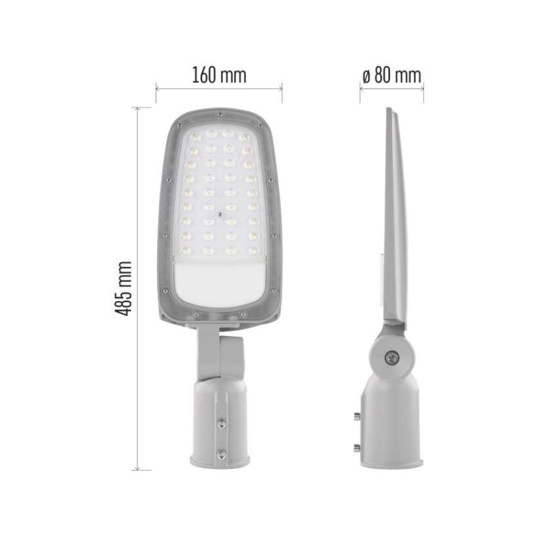 LED veřejné svítidlo SOLIS 30W, 3600 lm, neutrální bílá