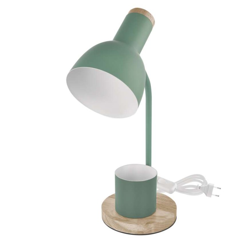 Stolní lampa POPPY na žárovku E27, zelená
