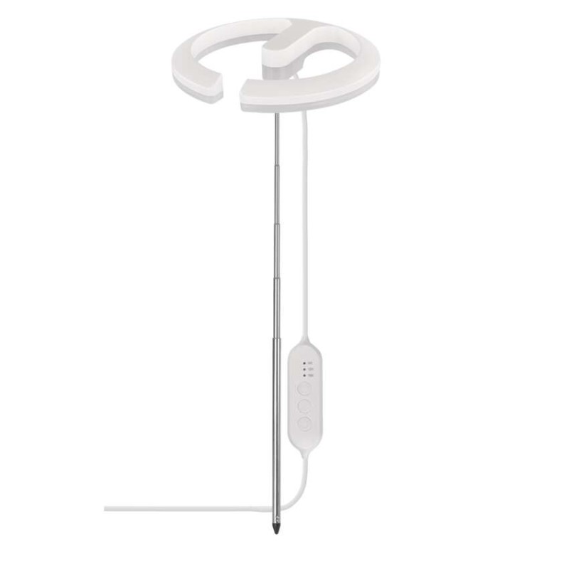 LED GROW pěstební lampa 8 W, časovač, stmívatelná, bílá