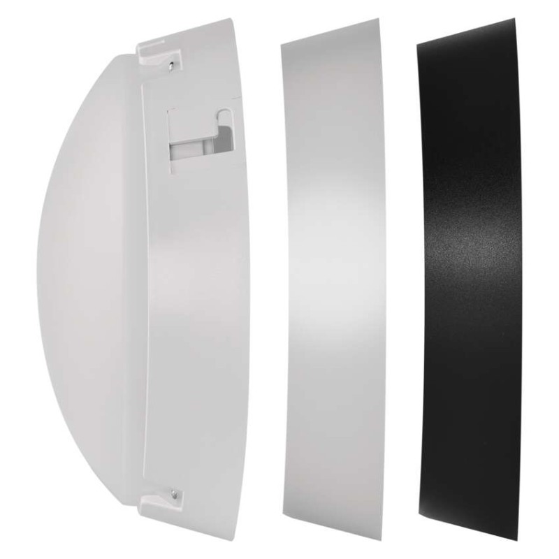 LED přisazené svítidlo ZURI, kruhové č/b 14W neutrální bílá
