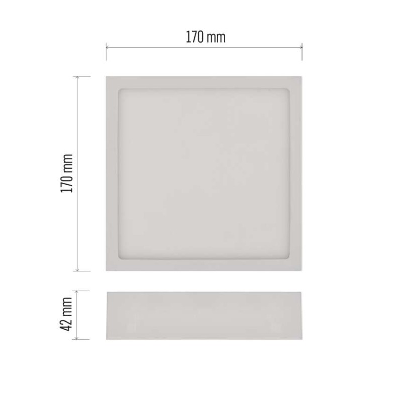 LED přisazené svítidlo NEXXO, čtvercové, bílé, 12,5W, neutrální bílá