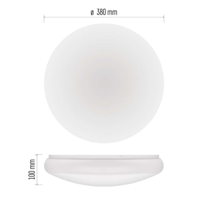 LED přisazené svítidlo TIVI, A CLASS, kruhové bílé 12,5W, IP44, neutrální bílá