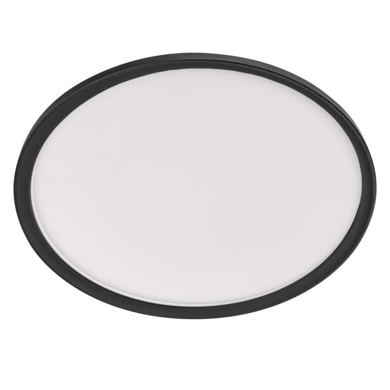 LED přisazené svítidlo FLORI kruhové, černé, 18W, neutrální bílá