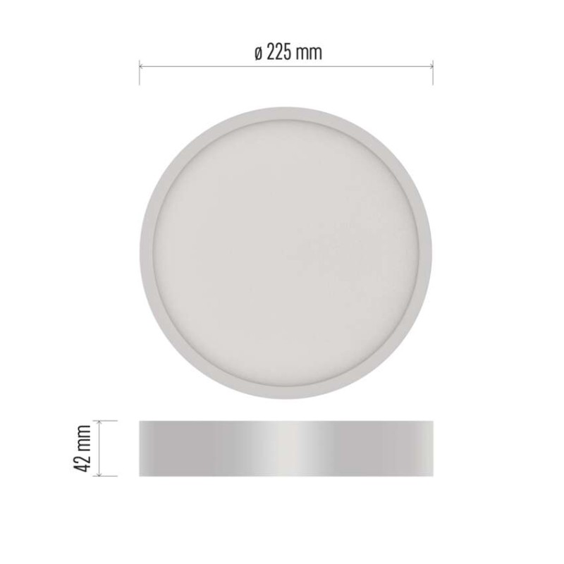LED přisazené svítidlo NEXXO, kruhové, bílé, 21W, neutrální bílá