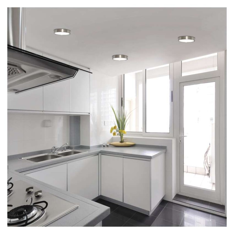 LED přisazené svítidlo NEXXO, kruhové, stříbrné,  12,5W, se změnou CCT
