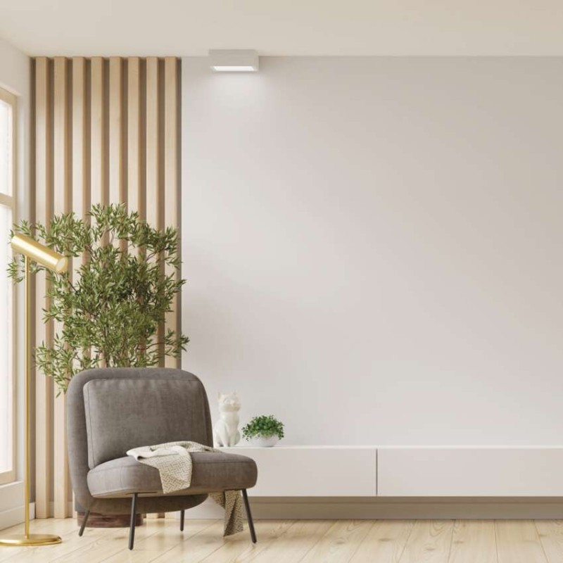 LED přisazené svítidlo NEXXO, čtvercové, bílé, 21W, se změnou CCT