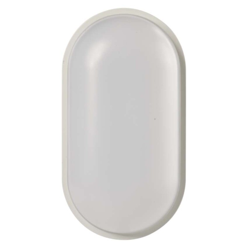 LED přisazené svítidlo QARI, oválné bílé 20W neutrální bílá, IP65