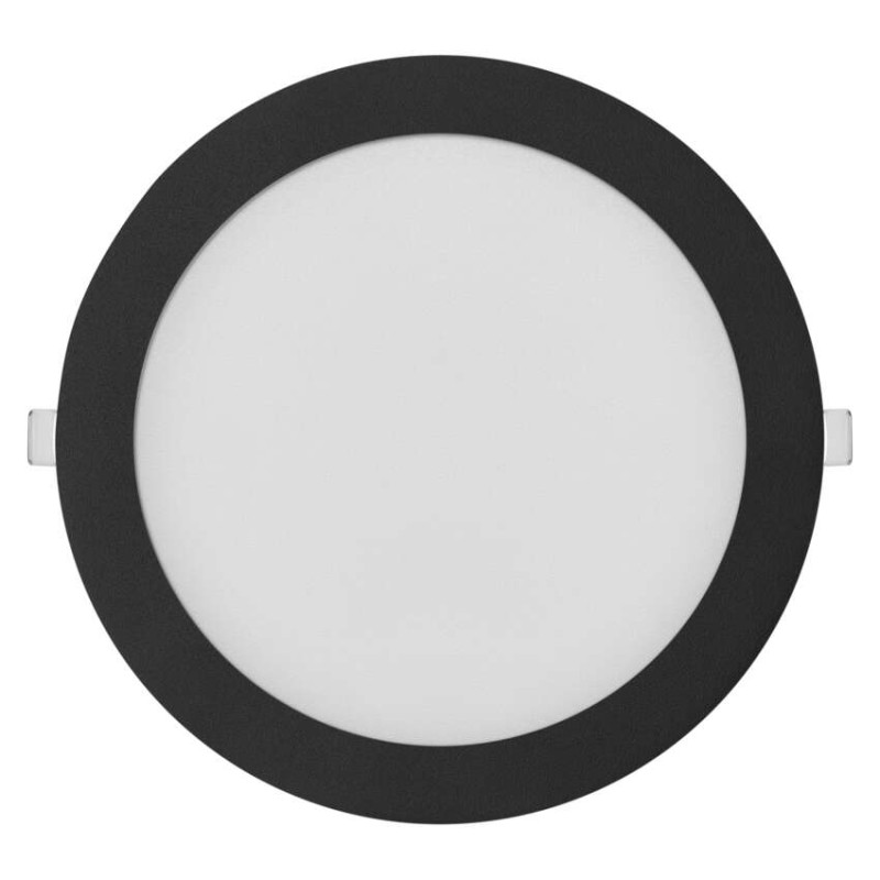 LED vestavné svítidlo NEXXO, kruhové, černé, 18W, se změnou CCT