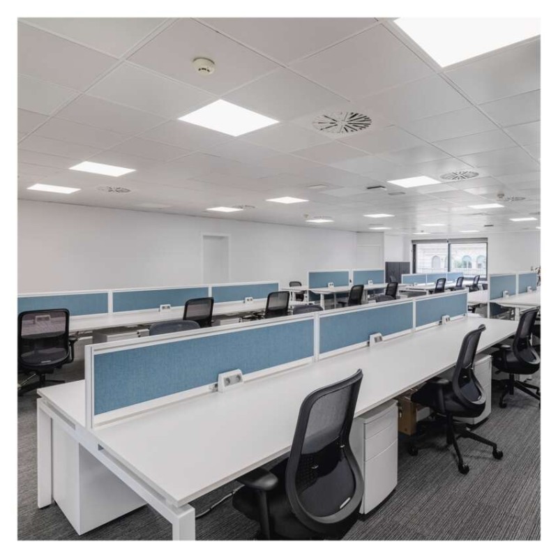 LED panel REXXO backlit 60×60, čtvercový vestavný bílý, 36W neutr. b. UGR