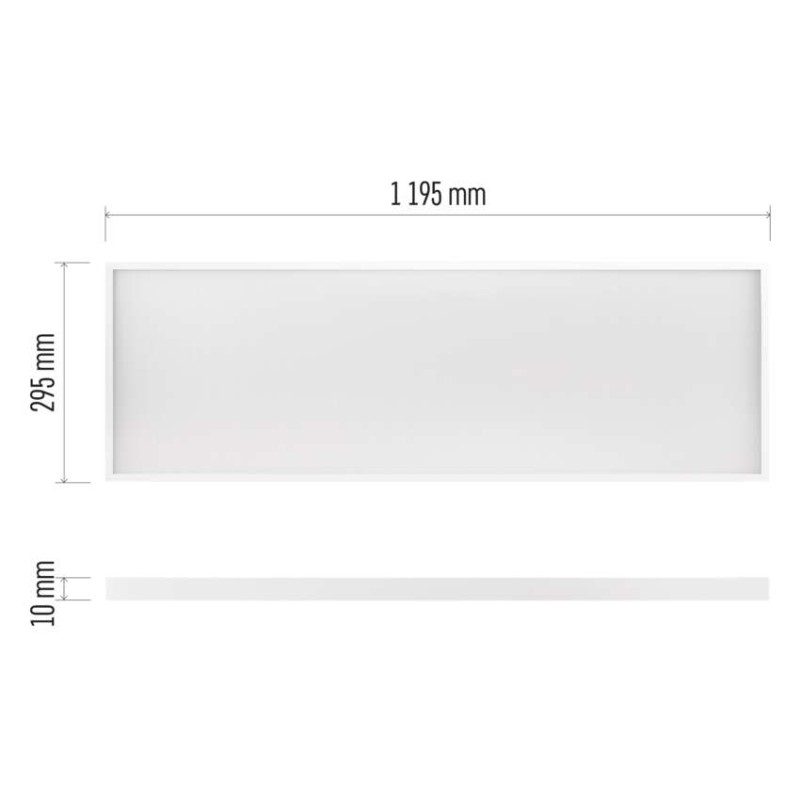LED panel PROXO 30×120, obdélníkový vestavný bílý, 33W neutr. b.