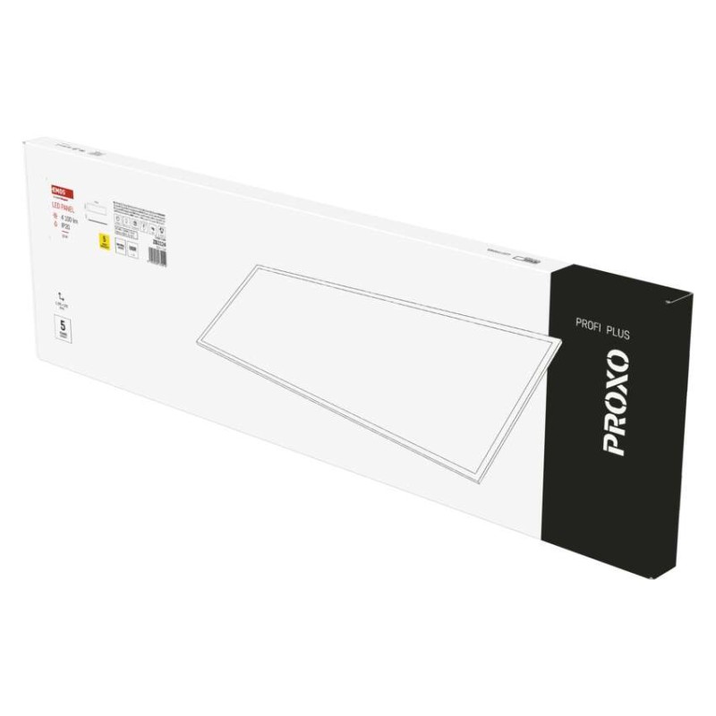 LED panel PROXO 30×120, obdélníkový vestavný bílý, 33W neutr. b.