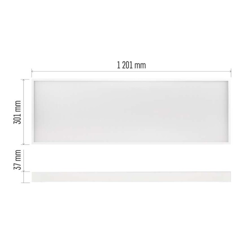 LED panel VEXXO 30×120, obdélníkový vestavný bílý, 33W, neutrální bílá