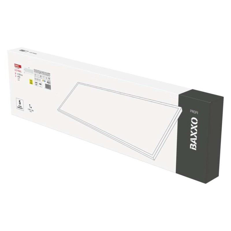 LED panel BAXXO 30×120, obdélníkový přisazený bílý, 36W, neutrální bílá UGR