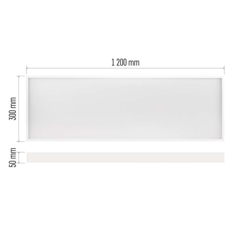 LED panel BAXXO 30×120, obdélníkový přisazený bílý, 36W, neutrální bílá UGR