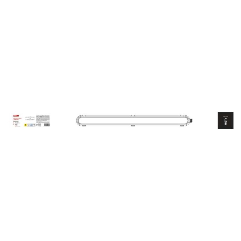 LED prachotěsné svítidlo MISTY 38W NW, IP66