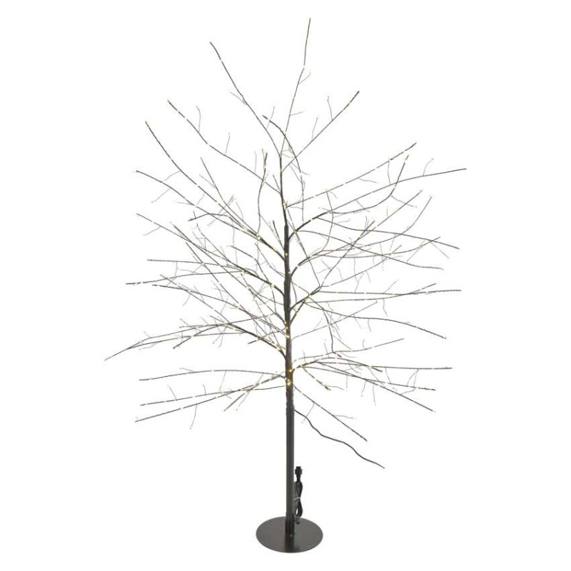 LED svítící stromek, 120 cm, venkovní i vnitřní, teplá bílá, časovač