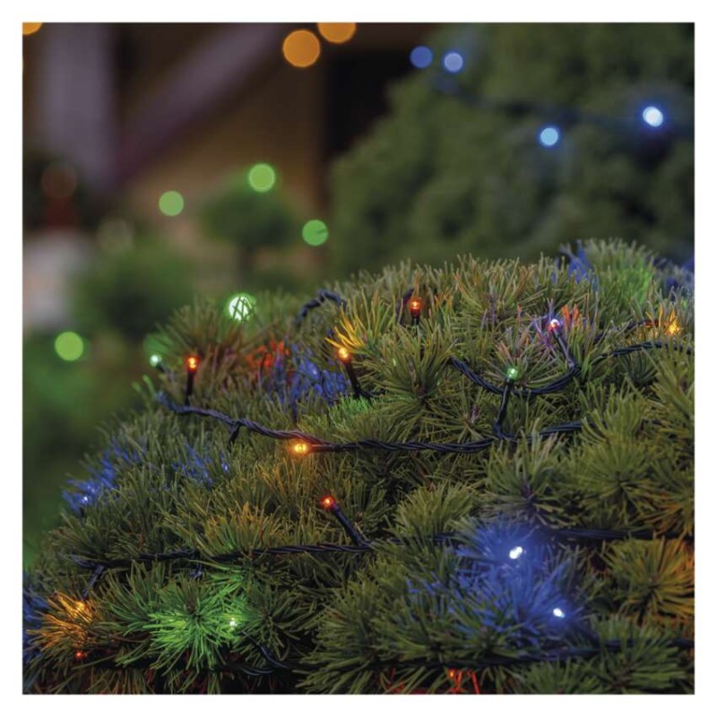 Standard LED spojovací vánoční řetěz, 10 m, venkovní i vnitřní, multicolor