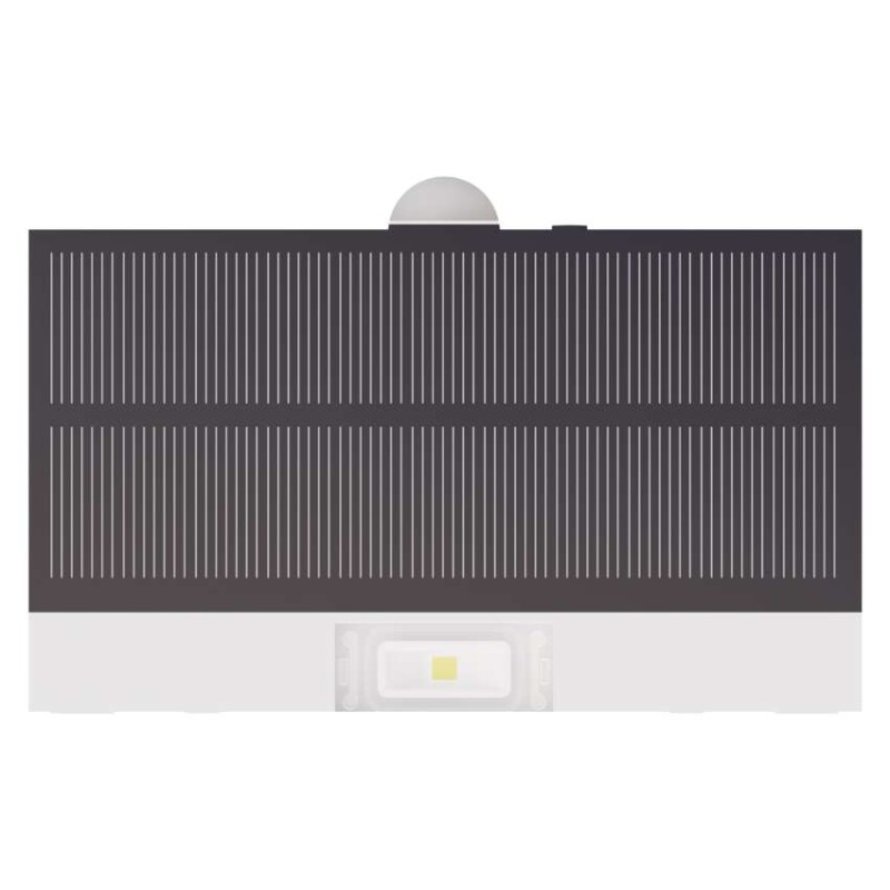 Solární LED svítidlo BRIXO s pohybovým čidlem, bílé, neutrální bílá