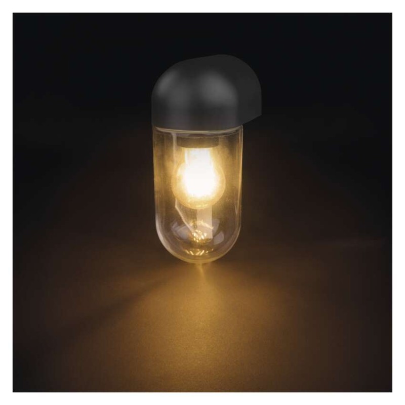 LED zahradní nástěnné svítidlo CASSIA, 12,6 × 9,5 × 22,2 cm, 1 × E27, 15 W