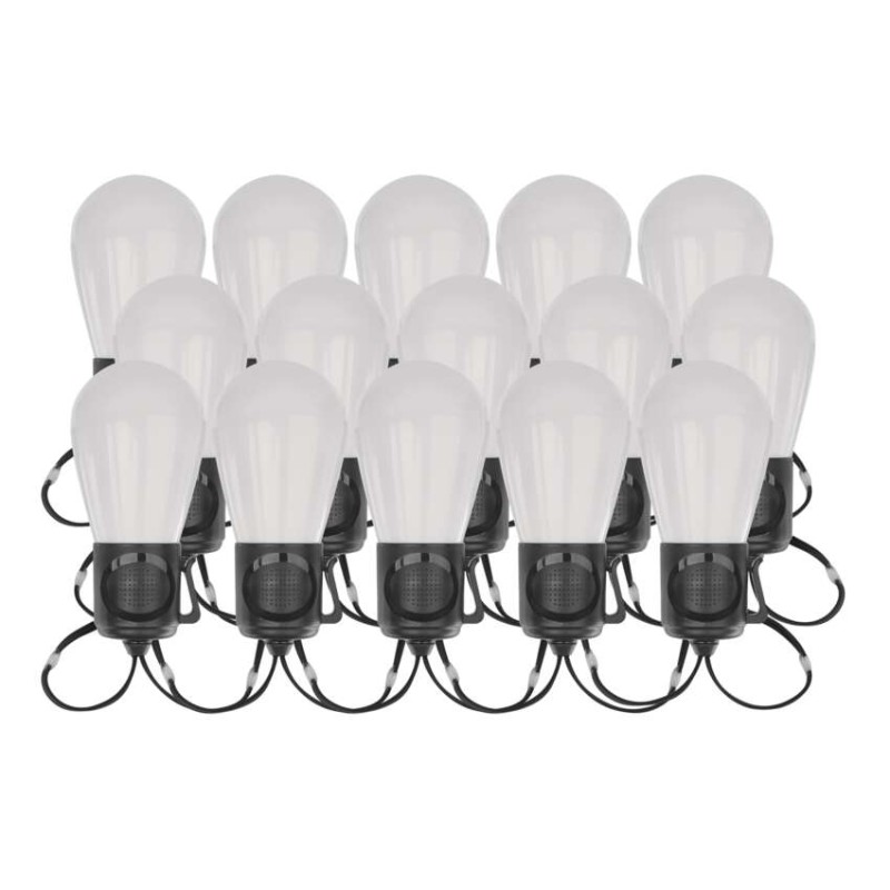 GoSmart LED světelný řetěz – 15× párty žárovky, 15 m, venkovní i vnitřní, RGB, WiFi