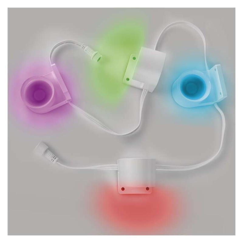 GoSmart LED bodové svítidlo - řetěz 85 cm, 4 díly, 7 W, RGBIC+CCT, stmívatelné, WiFi