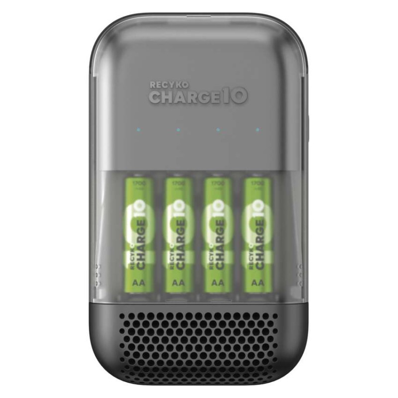 Ultra-rychlá nabíječka baterií GP Charge 10 S491 + 4× AA