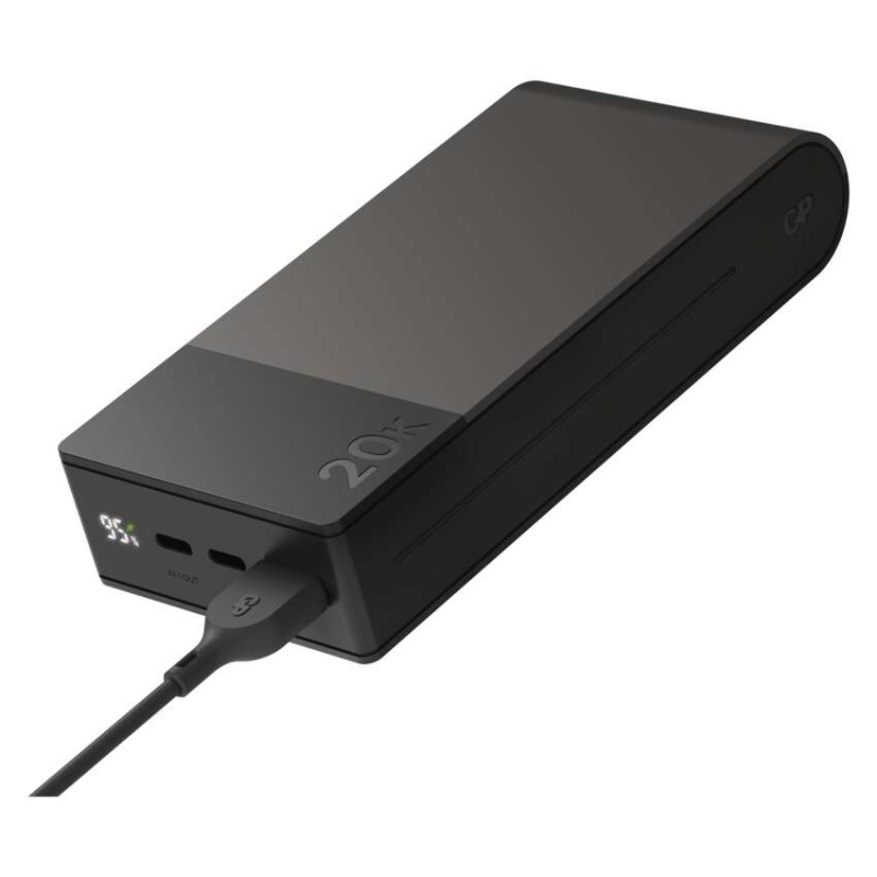 Powerbanka GP M2+ Series, 10 000 mAh, 22,5 W, šedá