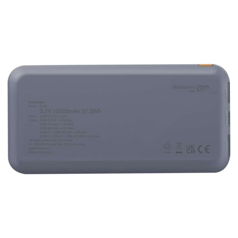Powerbanka GP B+ Series, 10 000 mAh, 15 W, modrá