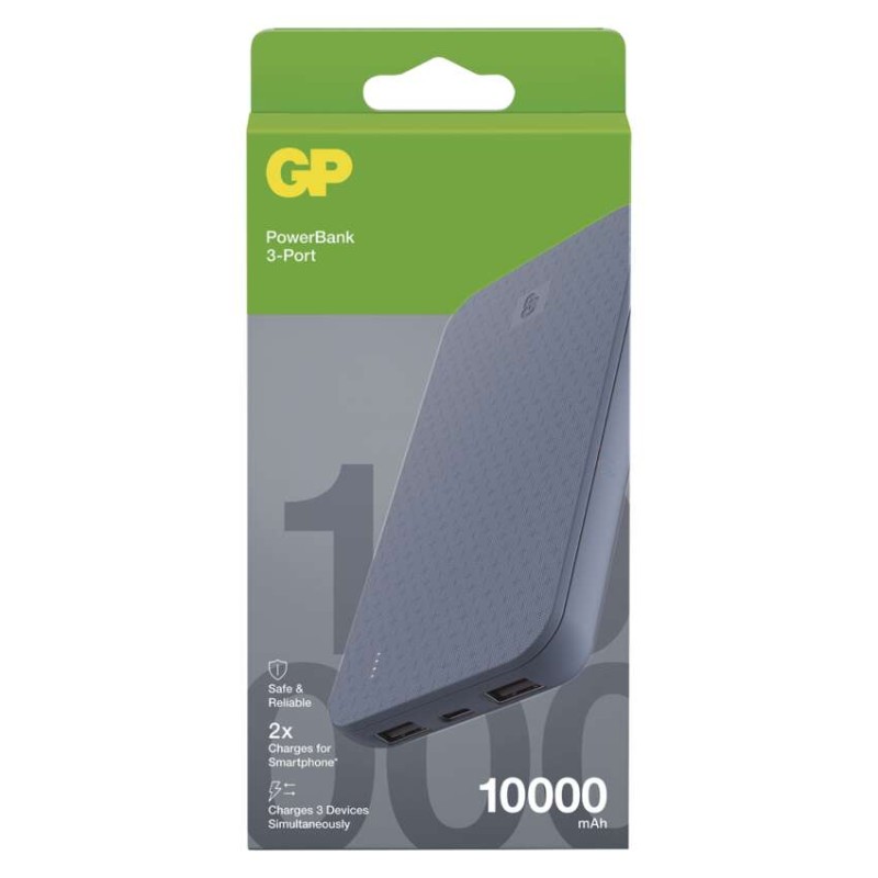 Powerbanka GP B+ Series, 10 000 mAh, 15 W, modrá