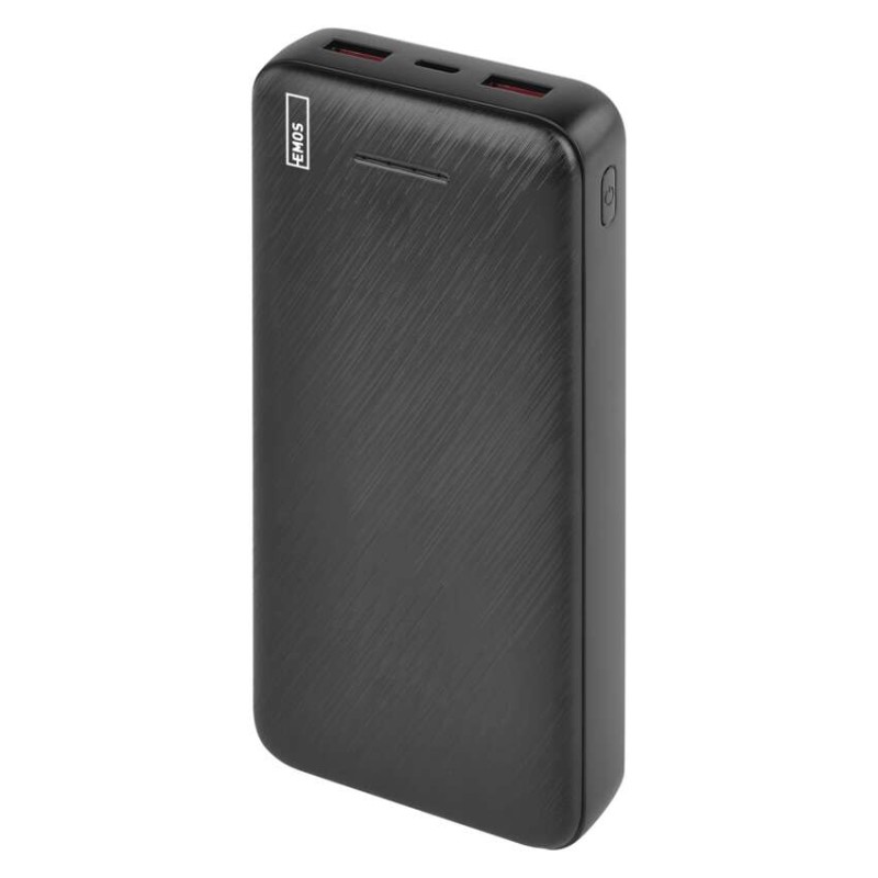 Powerbanka EMOS AlphaQ3, 20 000 mAh, 22,5 W, černá