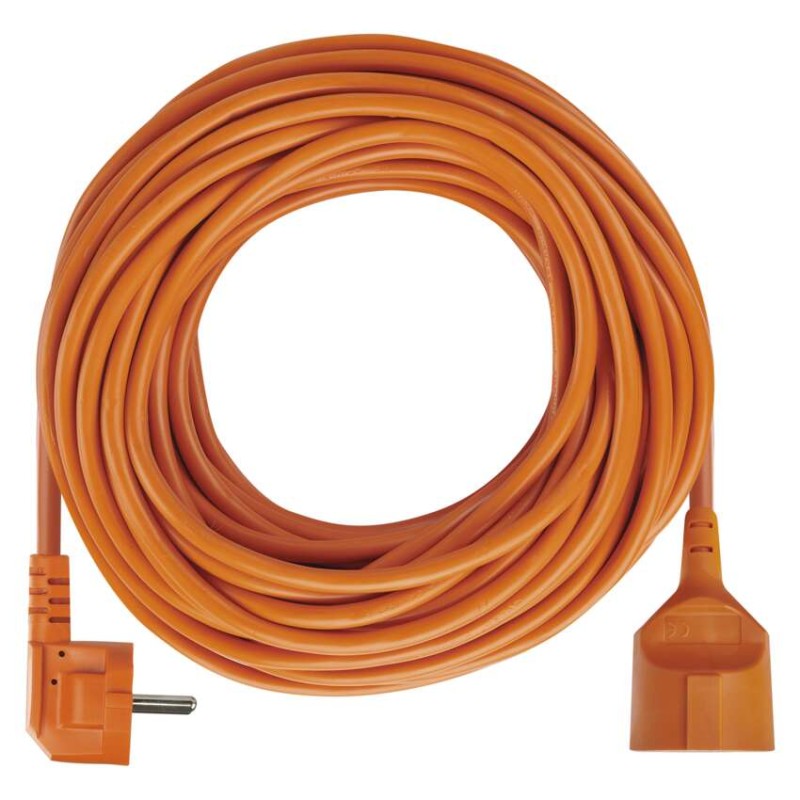 Prodlužovací kabel 25 m / 1 zásuvka / oranžový / PVC / 230 V / 1,5 mm2