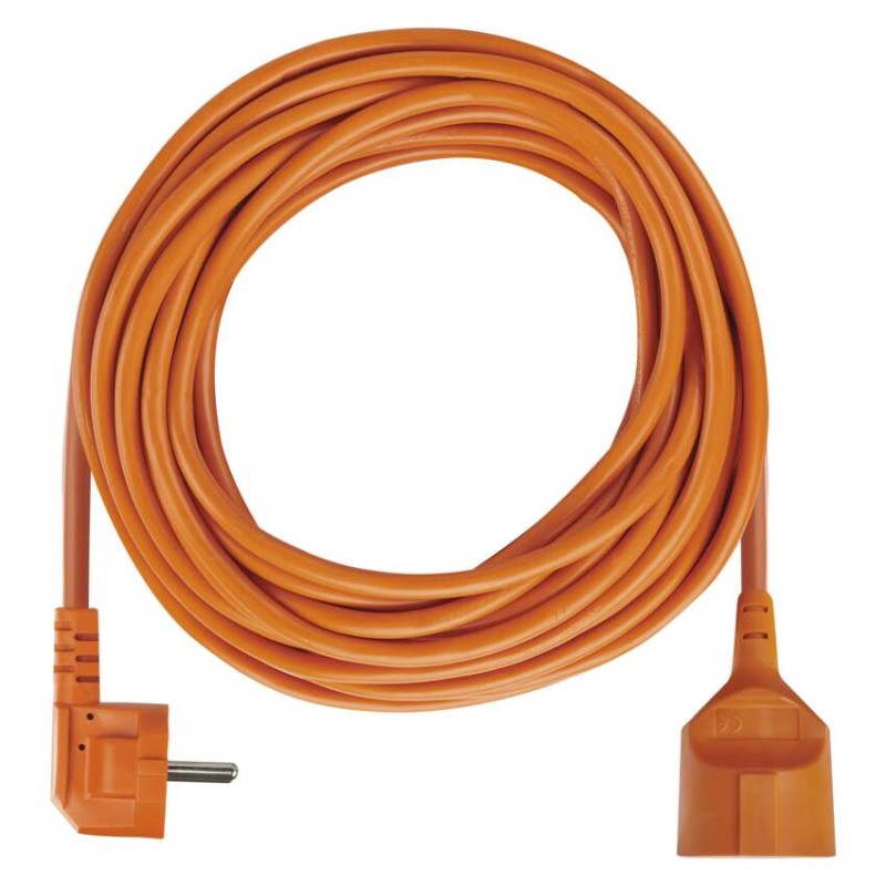 Prodlužovací kabel 10 m / 1 zásuvka / oranžový / PVC / 250 V / 1,5 mm2