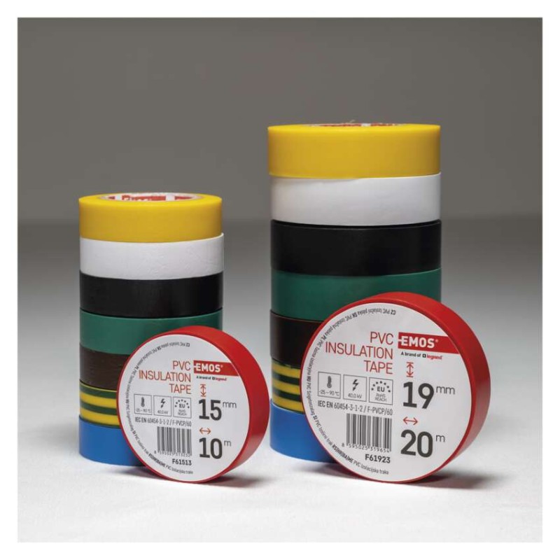 Izolační páska PVC 19mm / 20m barevný mix