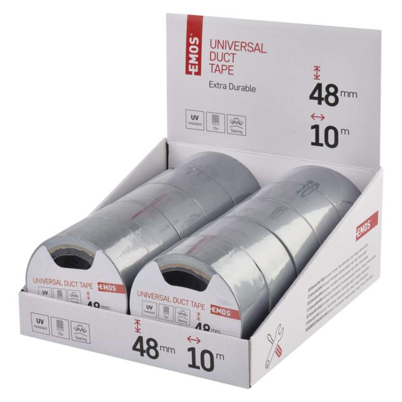 Univerzální páska 48mm / 10m DUCT TAPE, 10 ks, display box