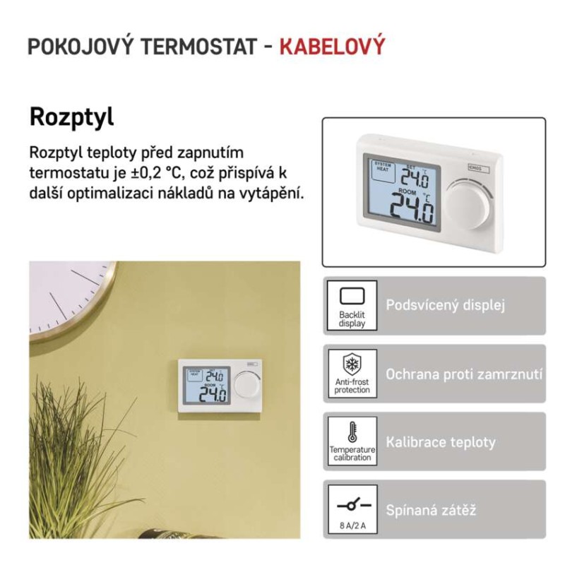 Pokojový termostat EMOS P5604