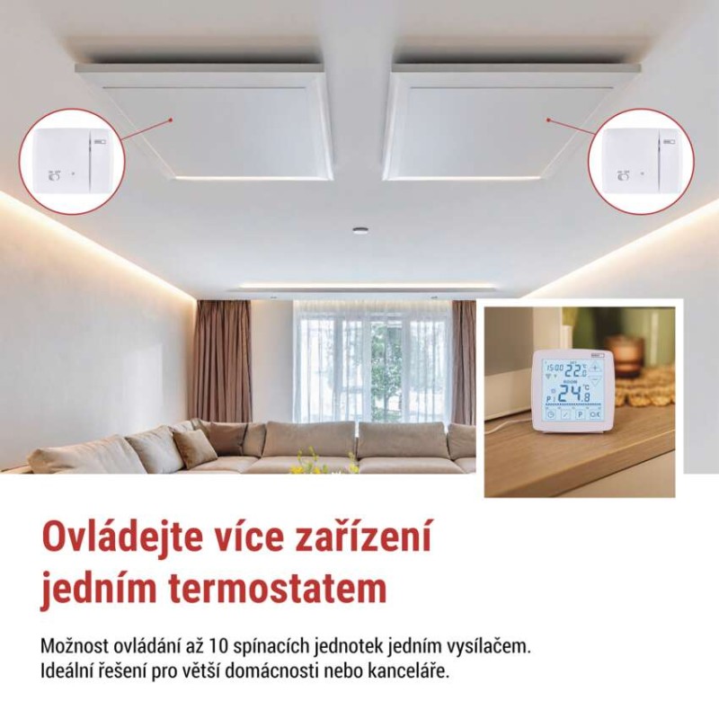 Pokojový programovatelný bezdrátový WiFi GoSmart termostat P56S11