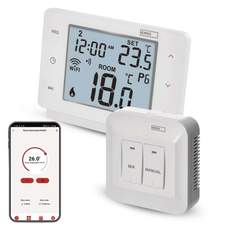 GoSmart Bezdrátový pokojový termostat P56211 s wifi