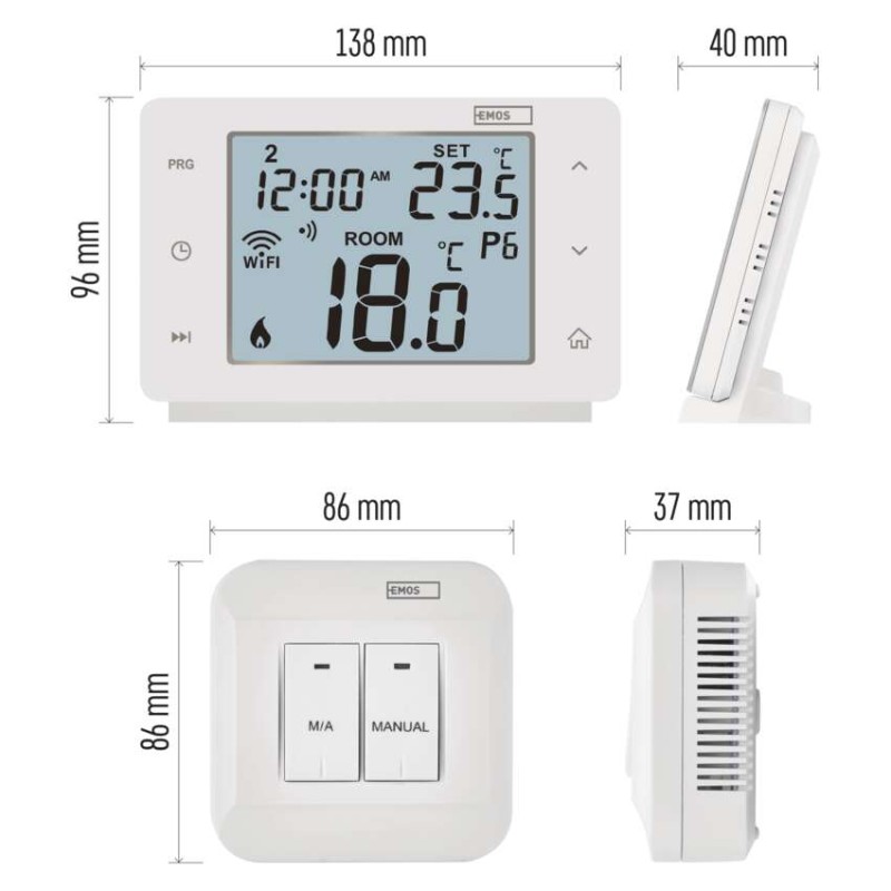 GoSmart Bezdrátový pokojový termostat P56211 s wifi