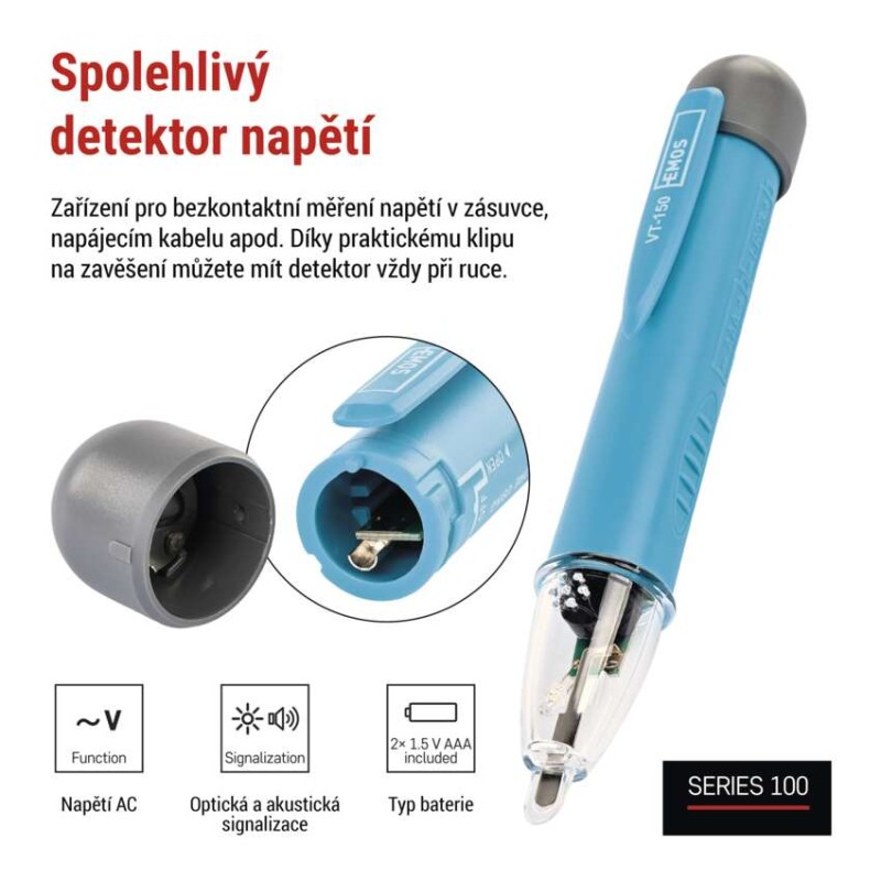 Detektor napětí VT-150