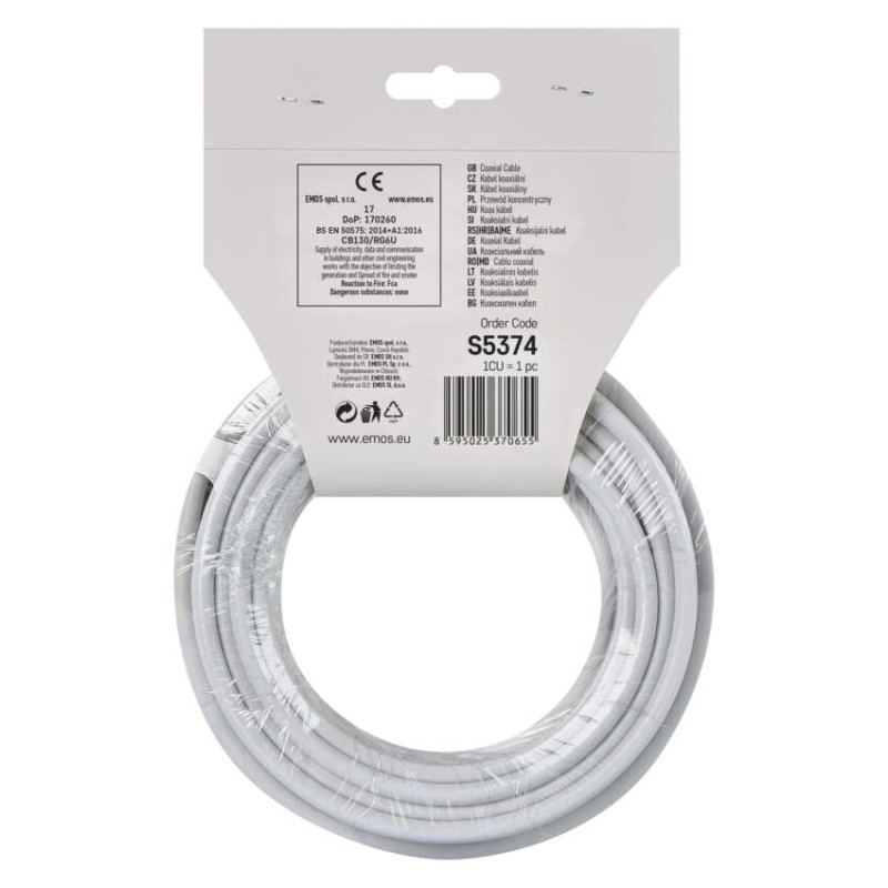 Koaxiální kabel CB130, 10m