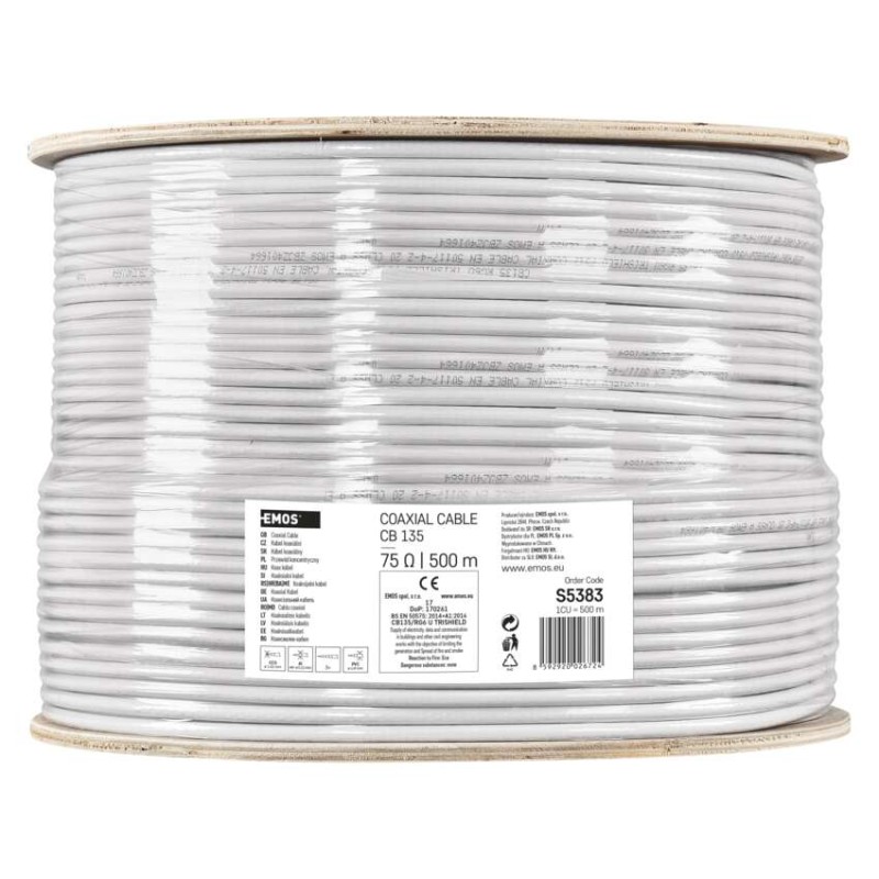 Koaxiální kabel CB135, 500m