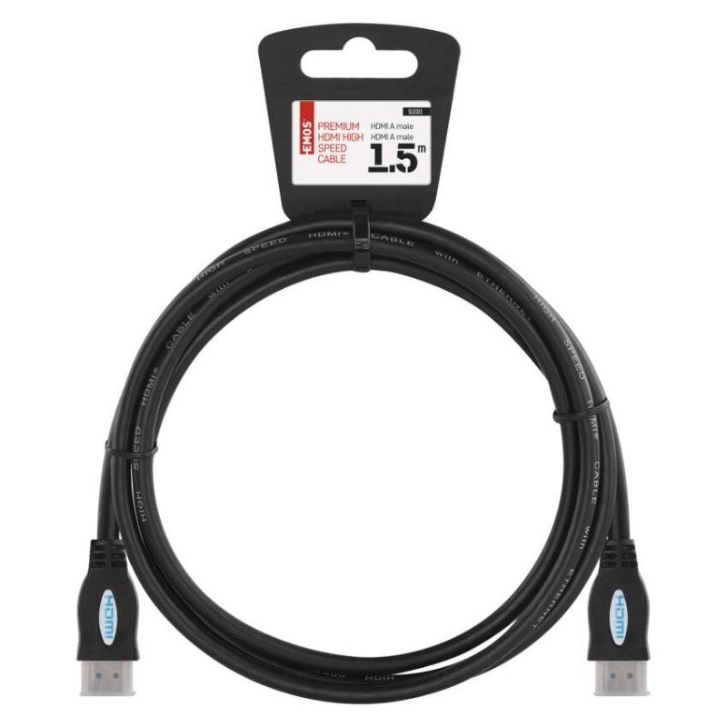 HDMI 2.0 high speed kabel ethe. A vidlice-A vidlice 1,5m ECO