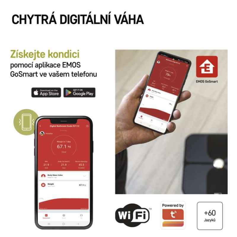 GoSmart Digitální osobní váha EV112