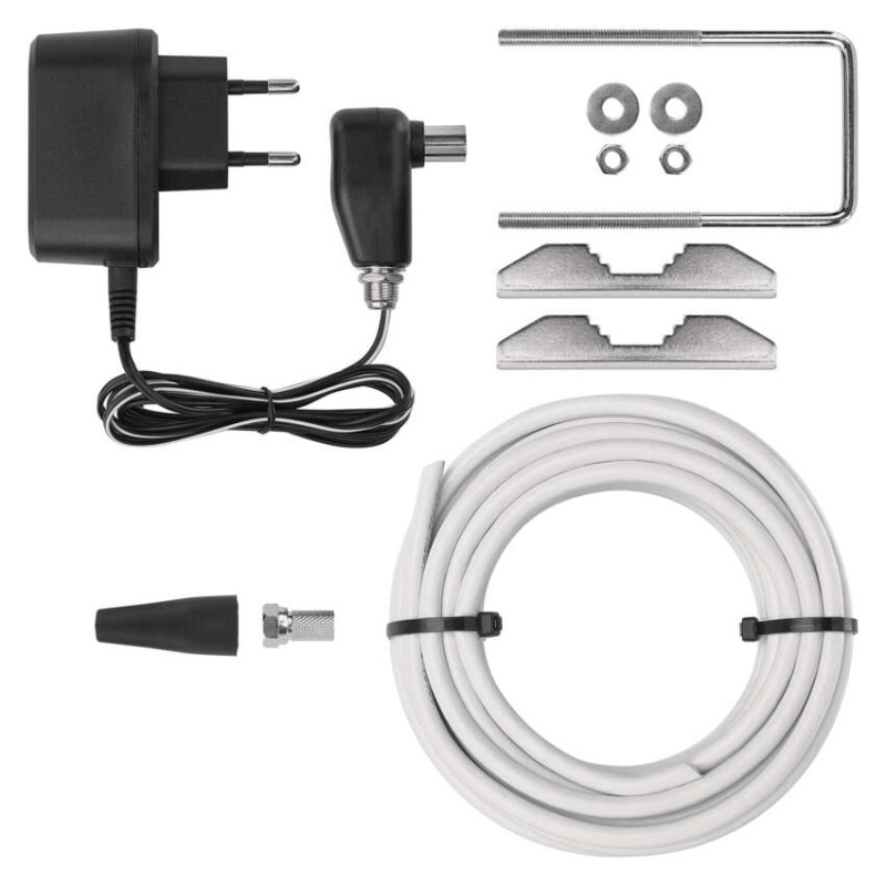Anténa univerzální VILLAGE FISH–V700, DVB-T2, DAB, filtr LTE/4G/5G