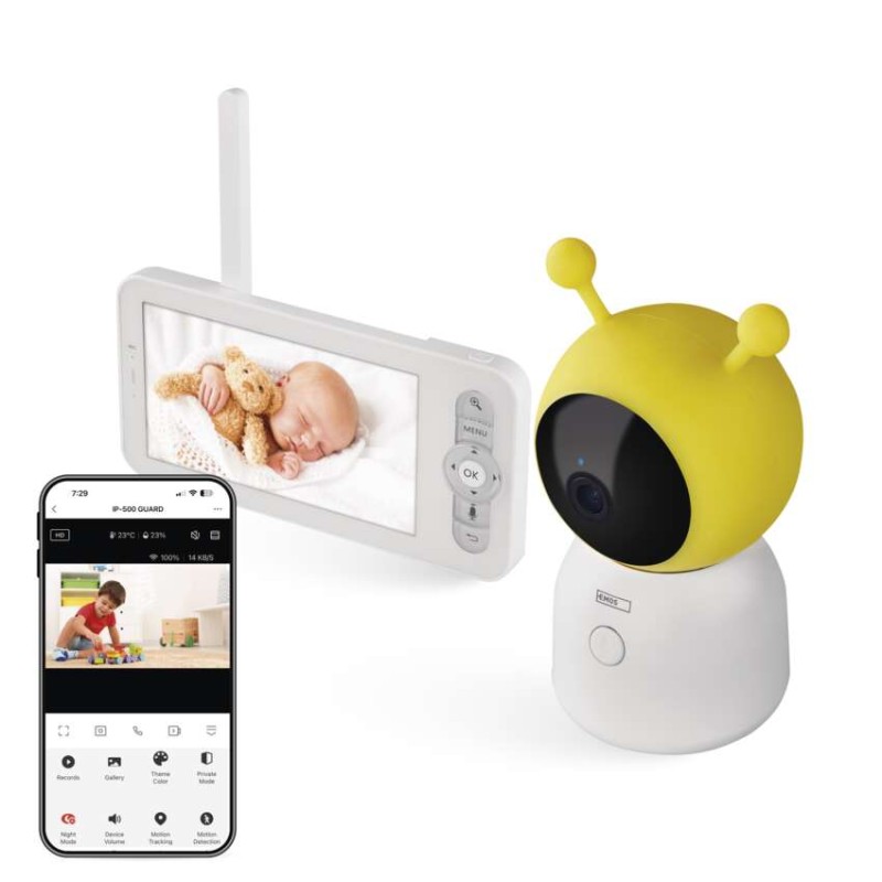 GoSmart otočná dětská chůvička IP-500 GUARD s monitorem a wifi