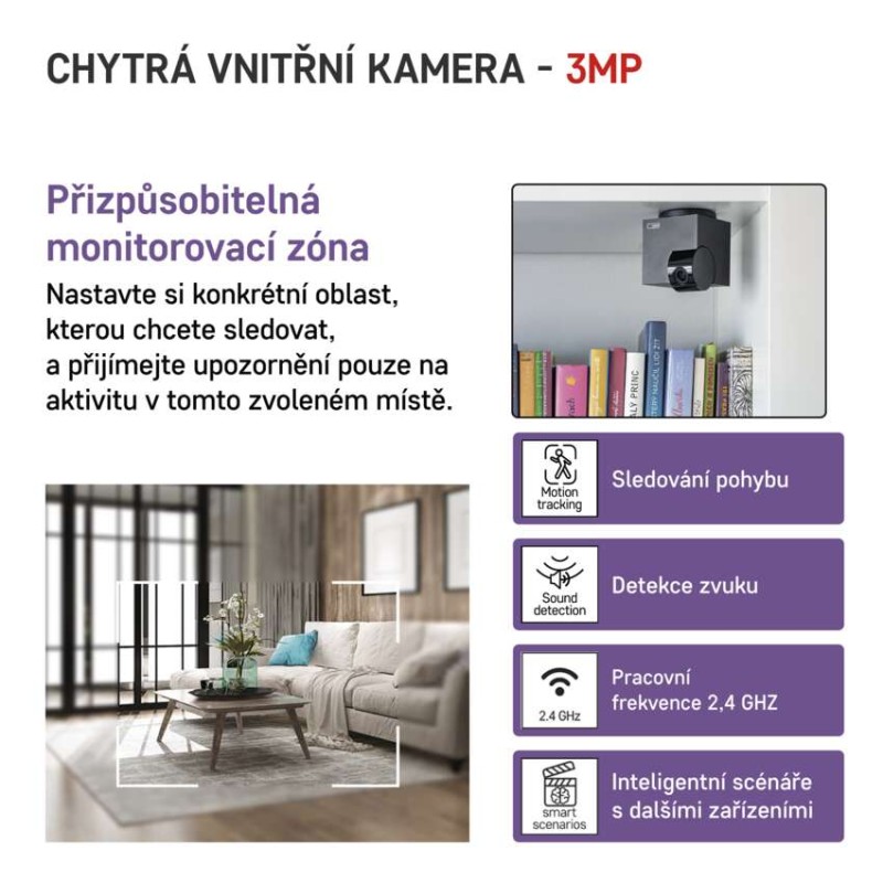 GoSmart Otočná kamera IP-110 CUBE s Wi-Fi