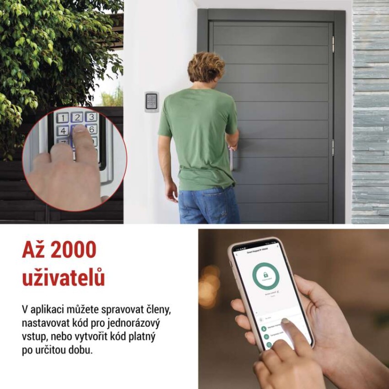 GoSmart Kódová klávesnice IP-006AX, Wi-Fi