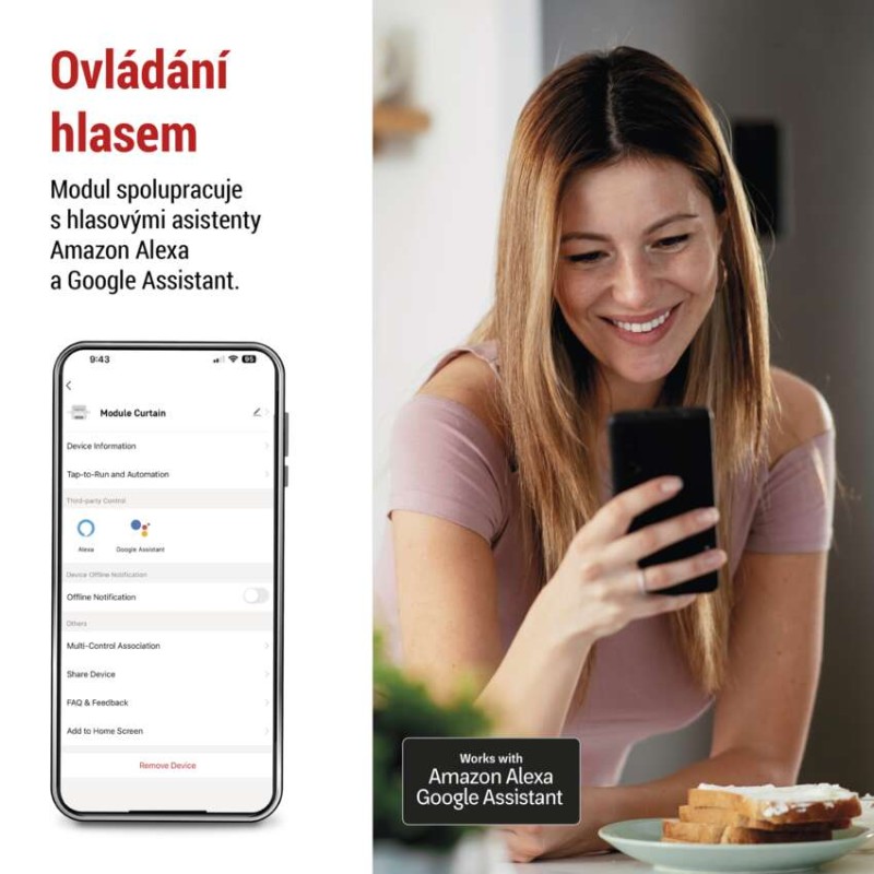 GoSmart modul motorický IP-2122CZ, ZigBee, 2-kanálový