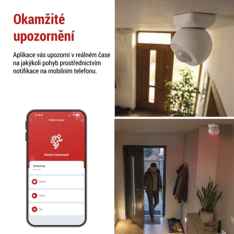 GoSmart PIR senzor (pohybové čidlo) IP20, ZigBee
