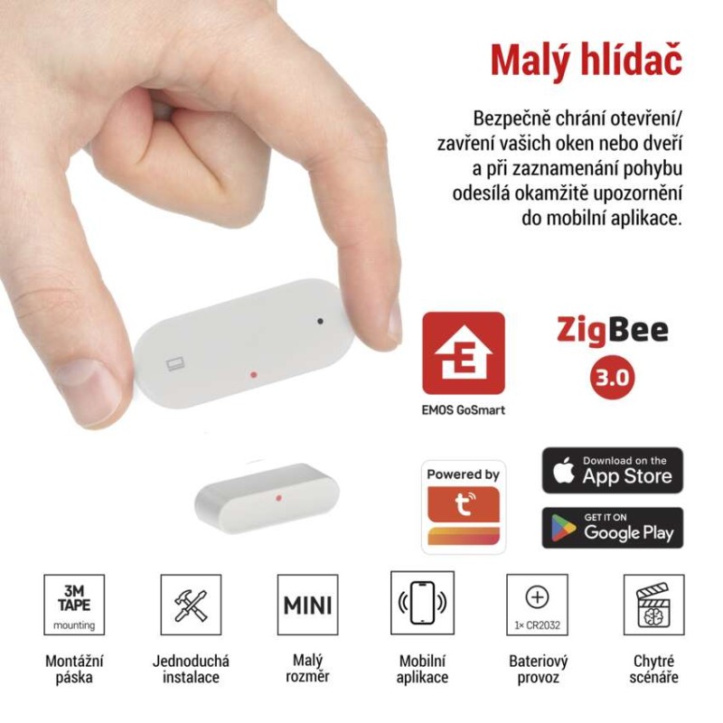 GoSmart Bezdrátový dveřní senzor IP-2011Z, ZigBee